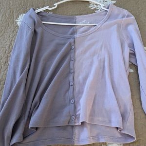 Two shades of purple Hollister top